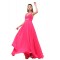 A-Line Halter Long Pink Chiffon Prom Evening Formal Party Dresses ED010425