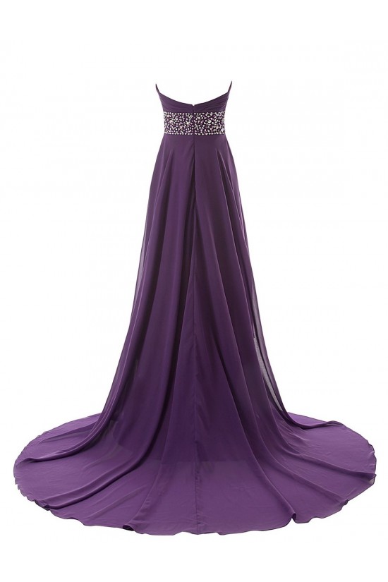 High Low Sweetheart Beaded Purple Chiffon Prom Evening Formal Party Dresses ED010433 High Low Sweetheart Beaded Purple Chiffon Prom Evening Formal Party Dresses ED010433