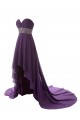 High Low Sweetheart Beaded Purple Chiffon Prom Evening Formal Party Dresses ED010433 High Low Sweetheart Beaded Purple Chiffon Prom Evening Formal Party Dresses ED010433