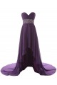 High Low Sweetheart Beaded Purple Chiffon Prom Evening Formal Party Dresses ED010433 High Low Sweetheart Beaded Purple Chiffon Prom Evening Formal Party Dresses ED010433