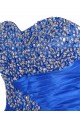 Beaded Sweetheart Short Blue Prom Evening Formal Party Dresses ED010434