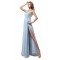 One-Shoulder Beaded Long Chiffon Prom Evening Formal Party Dresses ED010439