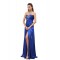 Beaded Strapless Long Blue Prom Evening Formal Party Dresses/Maternity Evening Dresses ED010440