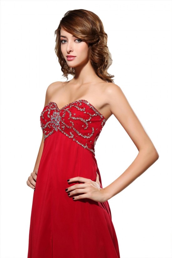 Beaded Sweetheart Long Red Chiffon Prom Evening Formal Party Dresses/Maternity Evening Dresses ED010441 Beaded Sweetheart Long Red Chiffon Prom Evening Formal Party Dresses/Maternity Evening Dresses ED010441