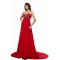 Beaded Sweetheart Long Red Chiffon Prom Evening Formal Party Dresses/Maternity Evening Dresses ED010441