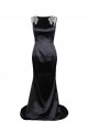Trumpet/Mermaid Beaded Long Black Prom Evening Formal Party Dresses ED010444