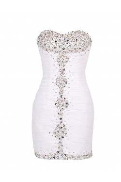 Beaded Short Chiffon Prom Evening Formal Party Dresses ED010454