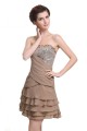 A-Line Strapless Short Beaded Chiffon Prom Evening Formal Party Dresses ED010456 A-Line Strapless Short Beaded Chiffon Prom Evening Formal Party Dresses ED010456