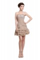 A-Line Strapless Short Beaded Chiffon Prom Evening Formal Party Dresses ED010456 A-Line Strapless Short Beaded Chiffon Prom Evening Formal Party Dresses ED010456