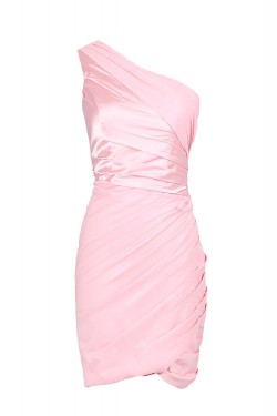 One-Shoulder Short Pink Prom Evening Formal Party Dresses ED010464