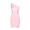 One-Shoulder Short Pink Prom Evening Formal Party Dresses ED010464