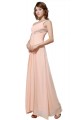 A-Line One-Shoulder Beaded Long Chiffon Prom Evening Formal Party Dresses ED010465