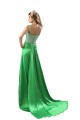 A-Line Beaded Long Green Prom Evening Formal Party Dresses ED010471
