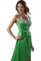 A-Line Beaded Long Green Prom Evening Formal Party Dresses ED010471