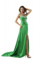 A-Line Beaded Long Green Prom Evening Formal Party Dresses ED010471