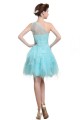 One-Shoulder Short Blue Prom Evening Formal Party Dresses ED010481