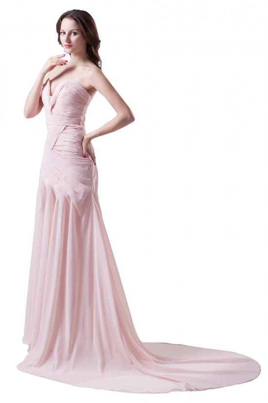 A-Line Sweetheart Beaded Long Pink Chiffon Prom Evening Formal Party Dresses ED010482 A-Line Sweetheart Beaded Long Pink Chiffon Prom Evening Formal Party Dresses ED010482