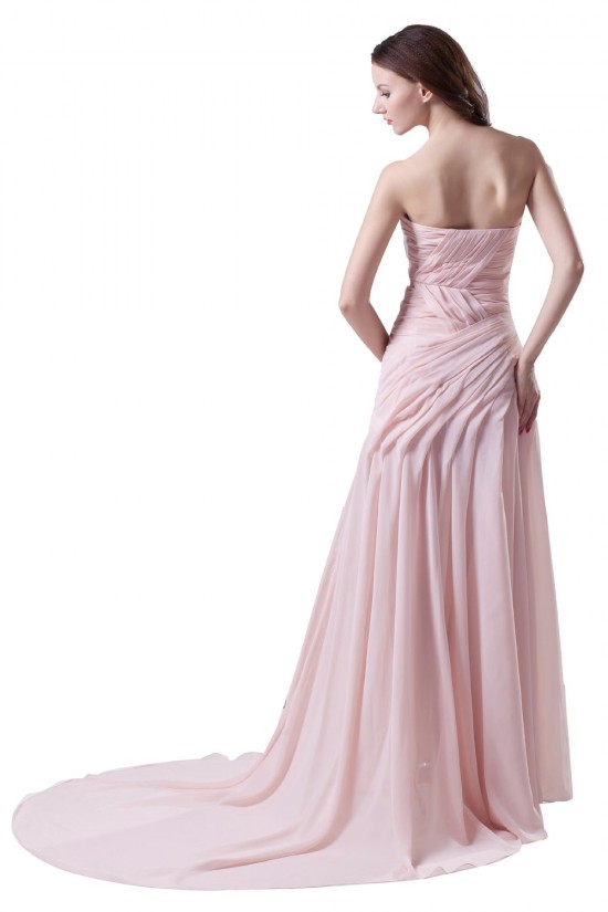 A-Line Sweetheart Beaded Long Pink Chiffon Prom Evening Formal Party Dresses ED010482 A-Line Sweetheart Beaded Long Pink Chiffon Prom Evening Formal Party Dresses ED010482