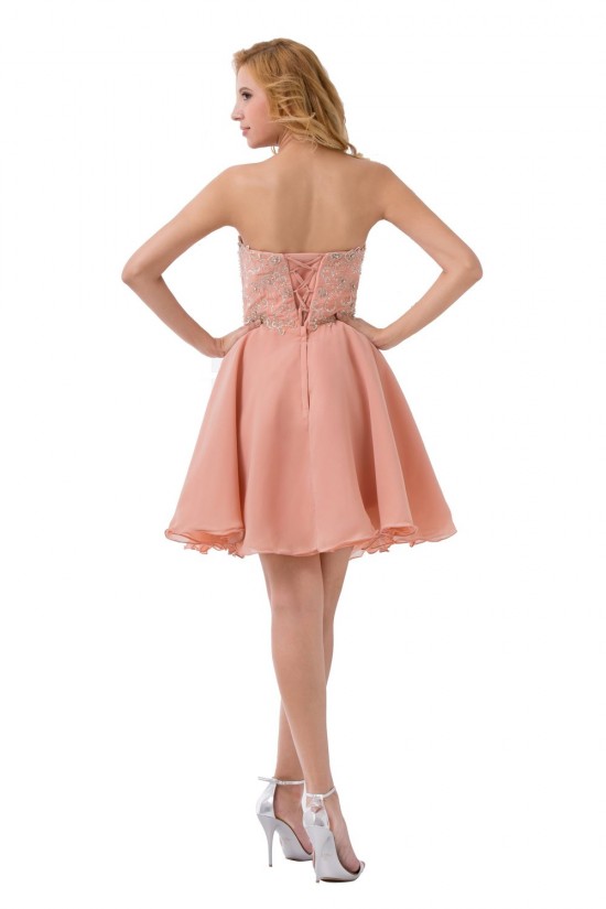 A-Line Sweetheart Beaded Short Chiffon Prom Evening Formal Party Dresses ED010491 A-Line Sweetheart Beaded Short Chiffon Prom Evening Formal Party Dresses ED010491