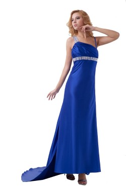 Beaded Long Blue Prom Evening Formal Party Dresses ED010506
