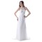 Empire One-Shoulder Long White Chiffon Prom Evening Formal Party Dresses/Maternity Evening Dresses ED010508