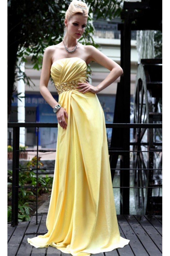 Strapless Long Chiffon Prom Evening Formal Party Dresses ED010512 Strapless Long Chiffon Prom Evening Formal Party Dresses ED010512