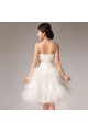 A-Line Strapless Short White Prom Evening Formal Party Dresses ED010521