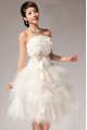 A-Line Strapless Short White Prom Evening Formal Party Dresses ED010521