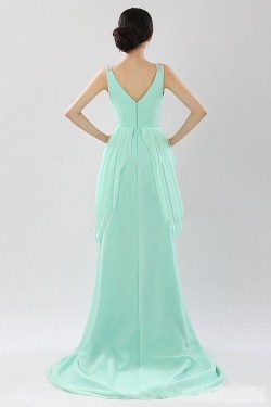 A-Line Beaded Long Chiffon Prom Evening Formal Party Dresses ED010525