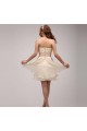 A-Line Strapless Short Chiffon Prom Evening Formal Party Dresses ED010530