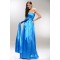A-Line Strapless Long Blue Prom Evening Formal Party Dresses ED010534
