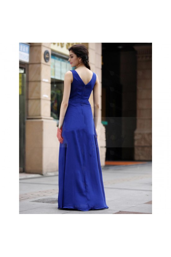 A-Line Beaded Long Blue Chiffon Prom Evening Formal Party Dresses ED010536 A-Line Beaded Long Blue Chiffon Prom Evening Formal Party Dresses ED010536