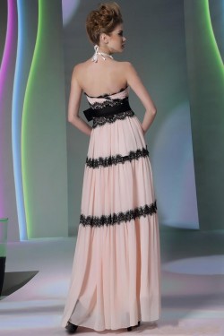 A-Line Sweetheart Long Chiffon and Lace Prom Evening Formal Party Dresses ED010541