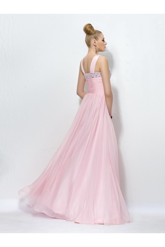 A-Line Beaded Long Pink Prom Evening Formal Party Dresses ED010566 A-Line Beaded Long Pink Prom Evening Formal Party Dresses ED010566
