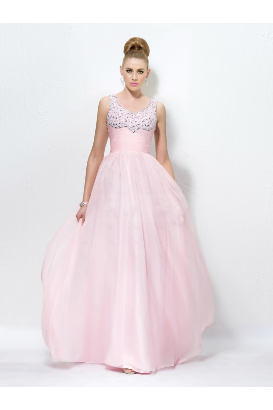 A-Line Beaded Long Pink Prom Evening Formal Party Dresses ED010566 A-Line Beaded Long Pink Prom Evening Formal Party Dresses ED010566