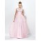 A-Line Beaded Long Pink Prom Evening Formal Party Dresses ED010566