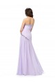 A-Line Strapless Beaded Long Chiffon Prom Evening Formal Party Dresses ED010569