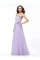 A-Line Strapless Beaded Long Chiffon Prom Evening Formal Party Dresses ED010569