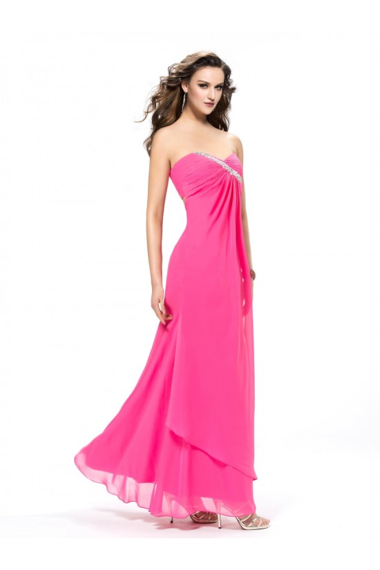 Sweetheart Beaded Long Chiffon Prom Evening Formal Party Dresses ED010571