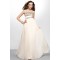A-Line Strapless Beaded Long Chiffon Prom Evening Formal Party Dresses ED010573