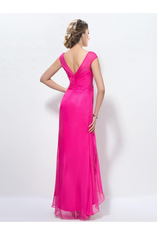Sheath V-Neck Long Pink Beaded Chiffon Prom Evening Formal Party Dresses ED010574 Sheath V-Neck Long Pink Beaded Chiffon Prom Evening Formal Party Dresses ED010574