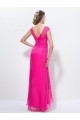 Sheath V-Neck Long Pink Beaded Chiffon Prom Evening Formal Party Dresses ED010574 Sheath V-Neck Long Pink Beaded Chiffon Prom Evening Formal Party Dresses ED010574