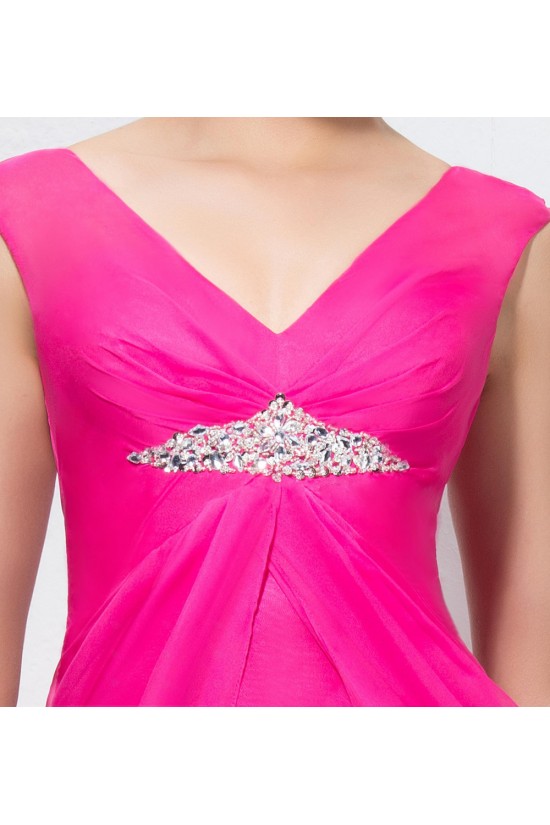Sheath V-Neck Long Pink Beaded Chiffon Prom Evening Formal Party Dresses ED010574 Sheath V-Neck Long Pink Beaded Chiffon Prom Evening Formal Party Dresses ED010574