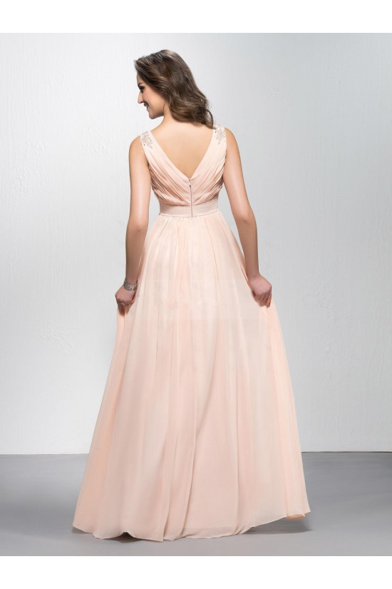 A-Line V-Neck Beaded Long Chiffon Prom Evening Formal Party Dresses ED010577 A-Line V-Neck Beaded Long Chiffon Prom Evening Formal Party Dresses ED010577