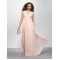 A-Line V-Neck Beaded Long Chiffon Prom Evening Formal Party Dresses ED010577