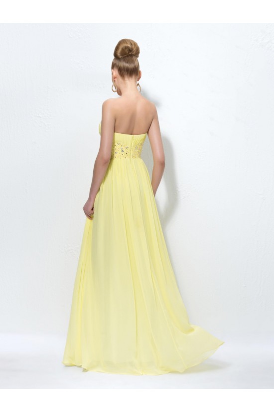 A-Line Strapless Beaded Long Chiffon Prom Evening Formal Party Dresses ED010578 A-Line Strapless Beaded Long Chiffon Prom Evening Formal Party Dresses ED010578