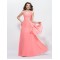 A-Line V-Neck Long Chiffon Prom Evening Formal Party Dresses ED010590