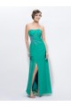 Sheath Strapless Split-Front Beaded Long Chiffon Prom Evening Formal Party Dresses ED010603 Sheath Strapless Split-Front Beaded Long Chiffon Prom Evening Formal Party Dresses ED010603