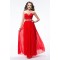 A-Line Sweetheart Beaded Long Red Chiffon Prom Evening Formal Party Dresses ED010606