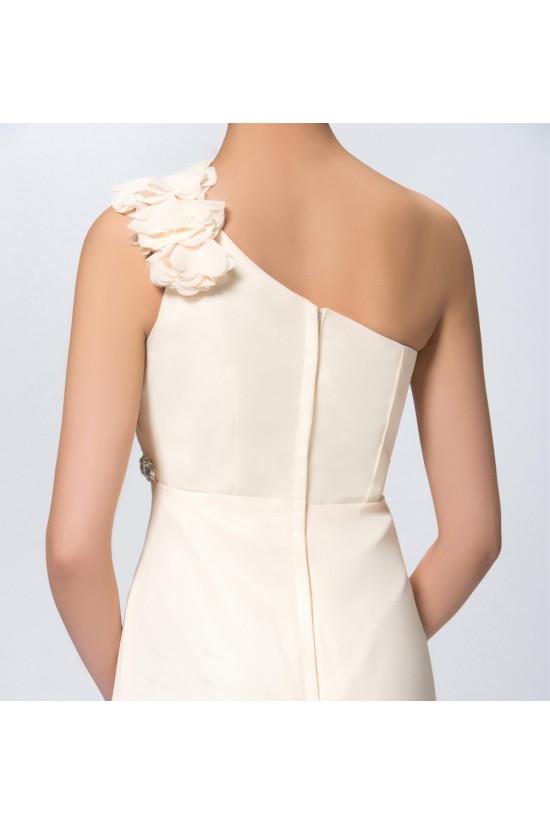 A-Line One-Shoulder Beaded Long Chiffon Prom Evening Formal Party Dresses ED010609 A-Line One-Shoulder Beaded Long Chiffon Prom Evening Formal Party Dresses ED010609
